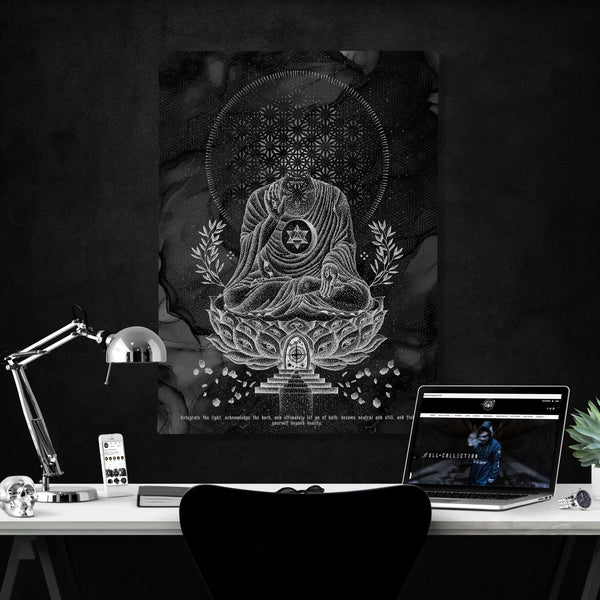 LOTUS THRONE V1 (sahasrāra सहस्रार) • GLENN THOMSON • Vertical Canvas Canvas 