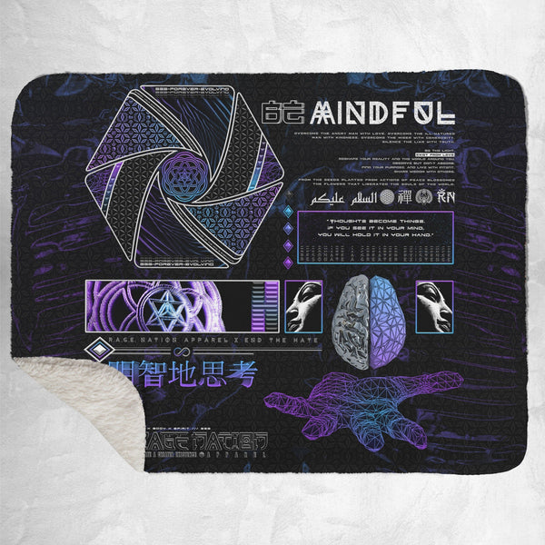MIND OF ZEN V1 • Sherpa Blanket Blanket 