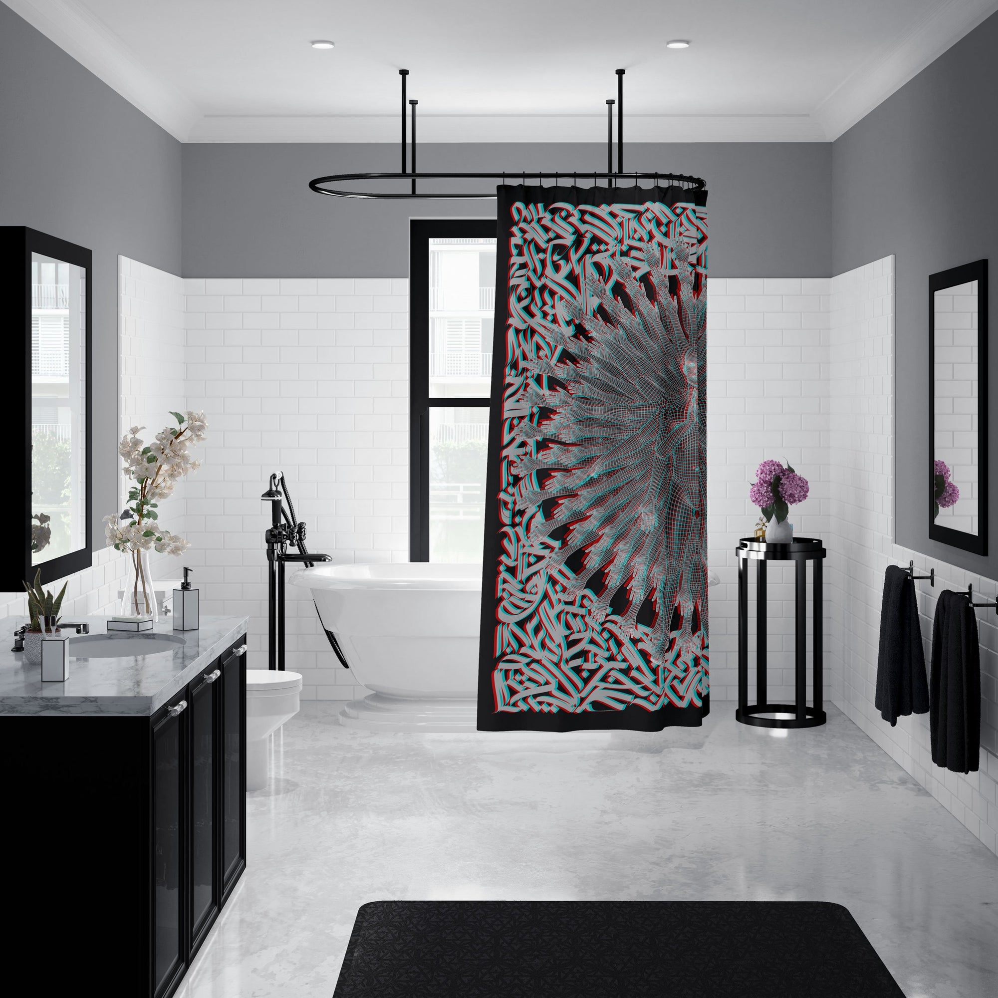 Ember Guardian Shower Curtain NCU0NTV943