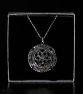 BLACK GOLD PLATED • 925 Silver Geometric Amulet Jewelry 