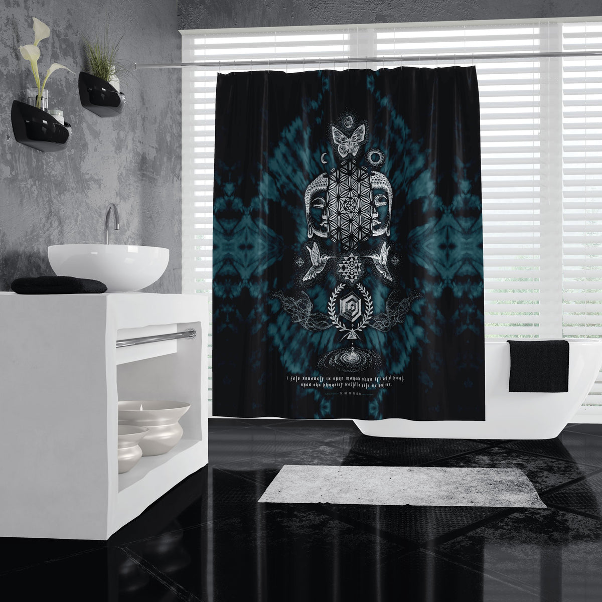 RESACRALIZATION V2 • GLENN THOMSON • Shower Curtain 