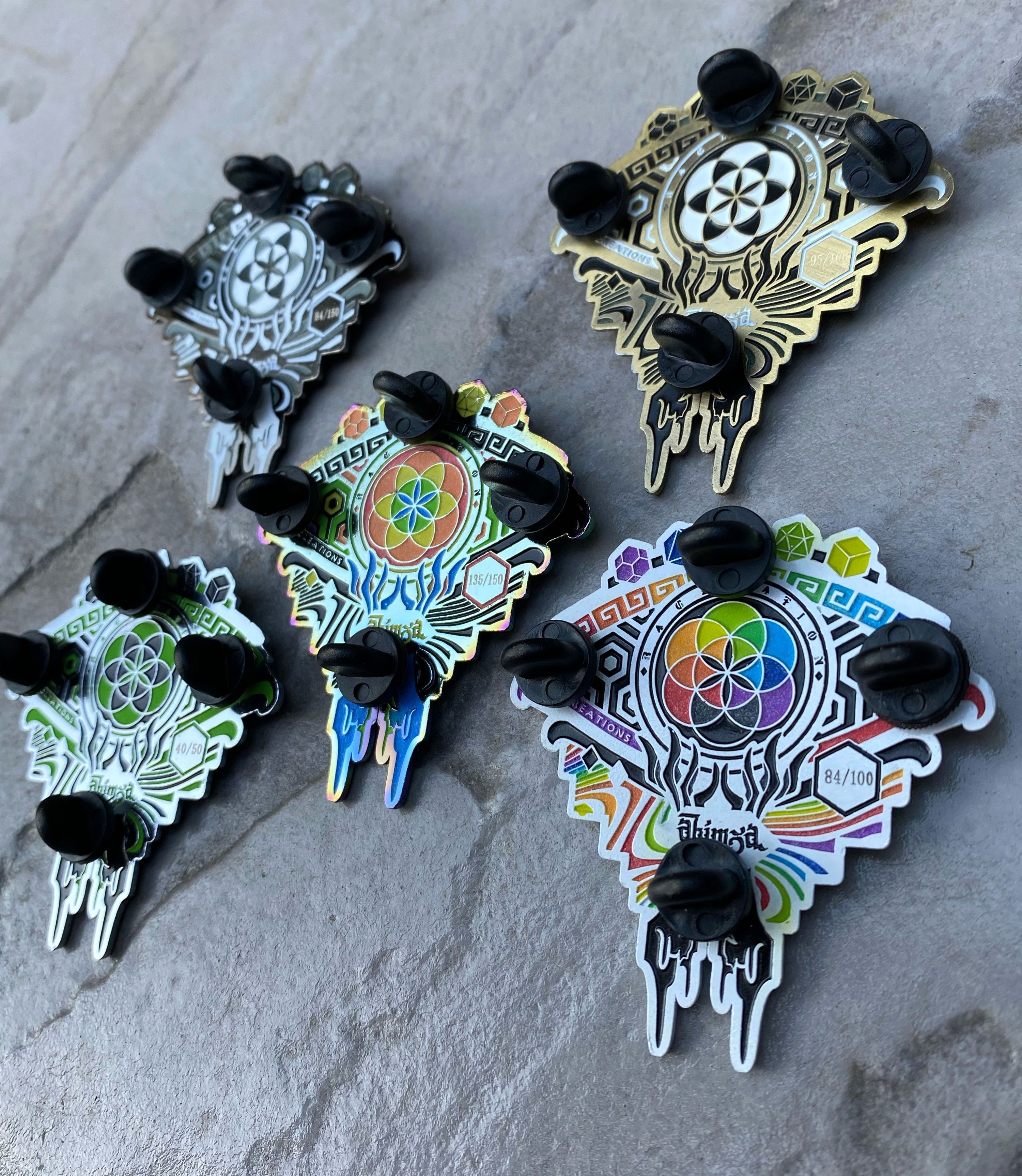 AHIMSA • FULL COLLECTION • 5 LE Hat Pins Pins 