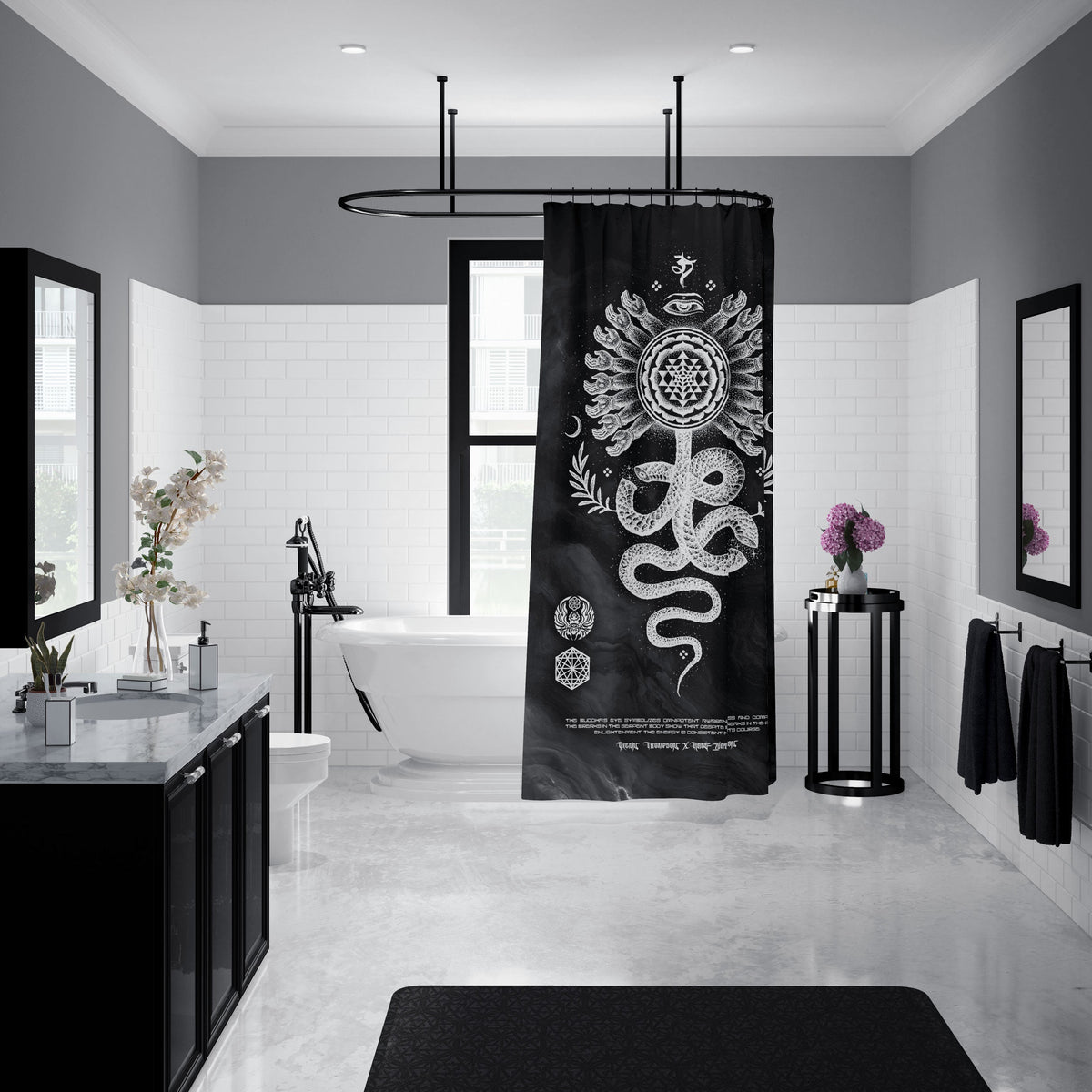 SERPENT INVOCATION • Shower Curtain Shower Curtain 