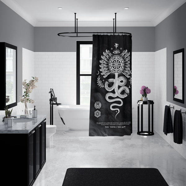 SERPENT INVOCATION • Shower Curtain Shower Curtain 