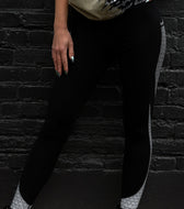 SILVER SEQUENCE • Reflective Yoga Pants / Leggings Leggings 