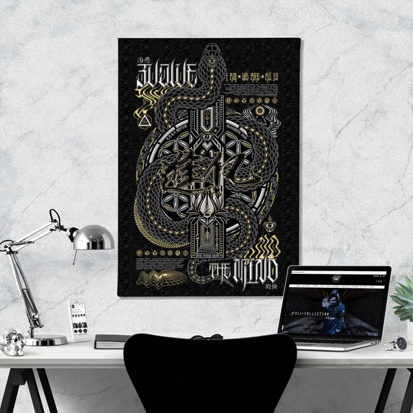 NEW • EVOLVE THE MIND • Limited Edition • Vertical Canvas Canvas 