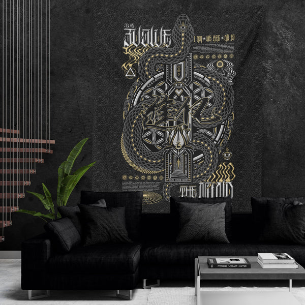 NEW • EVOLVE THE MIND V1 • Wall Tapestry Tapestry 