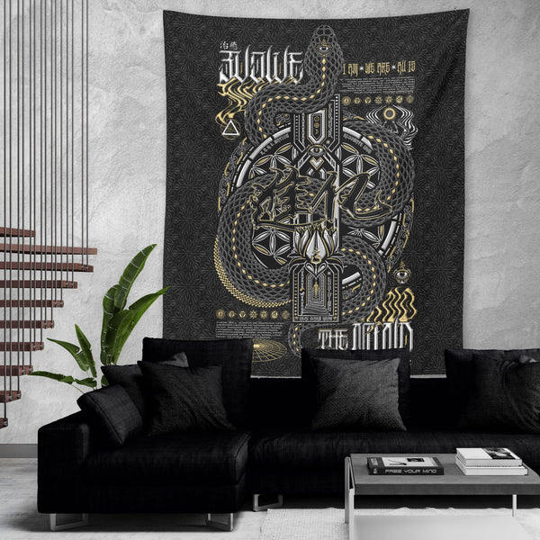 NEW • EVOLVE THE MIND V1 • Wall Tapestry Tapestry 