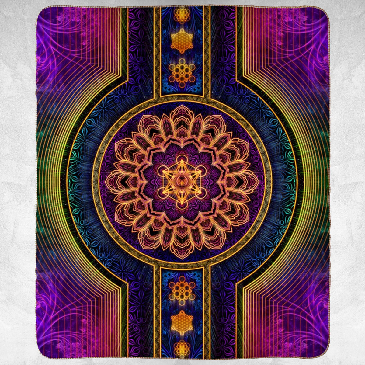 STAGES OF LIGHT V1 • YANTRART • Sherpa Blanket Blanket 