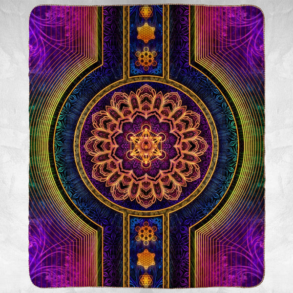 STAGES OF LIGHT V1 • YANTRART • Sherpa Blanket Blanket 