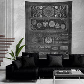 TRANSMUTATION V2 BW • YANTRART x RAGE NATION • Wall Tapestry Tapestry 