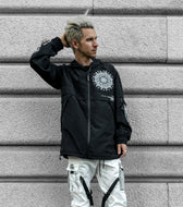 LOTUS THRONE • GLENN THOMSON COLLAB • Waterproof Zip-Up Windbreaker Windbreaker 