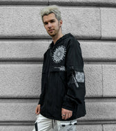 LOTUS THRONE • GLENN THOMSON COLLAB • Waterproof Zip-Up Windbreaker Windbreaker 