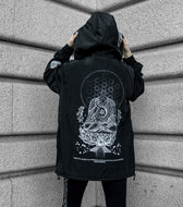 LOTUS THRONE • GLENN THOMSON COLLAB • Waterproof Zip-Up Windbreaker Windbreaker 