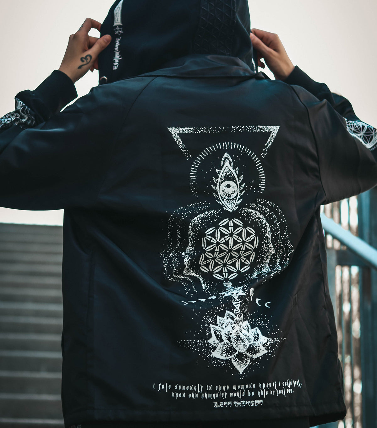 BACK IN STOCK • EVOLUMINATE • All-Season Hooded Windbreaker Jacket Jacket 