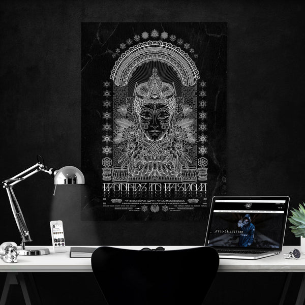 WOUNDS TO WISDOM • YANTRART • Vertical Canvas Wrap Canvas 