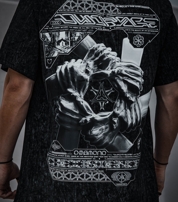 COEXIST V2 • STRIPED [ACID] WASH • SVBDVN x RNA • Premium T-Shirt T-Shirt 