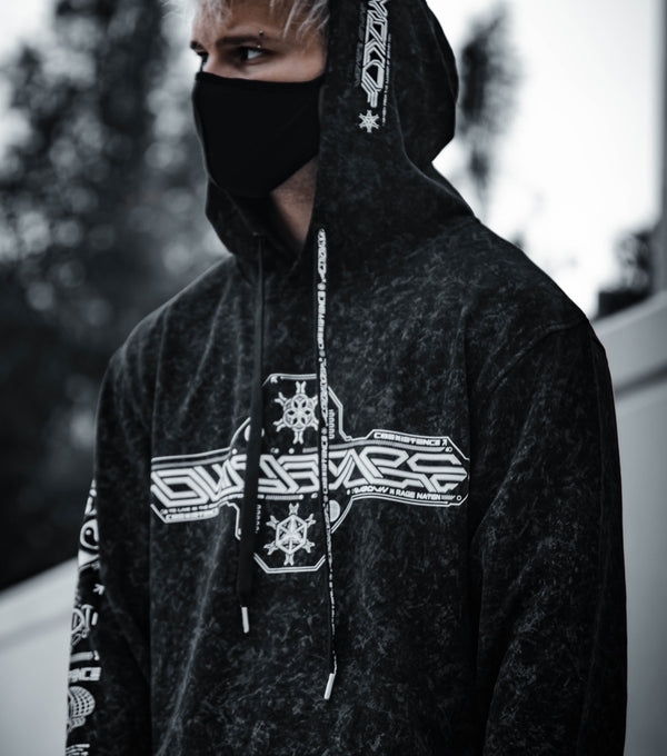 COEXIST V2 • [ACID] WASH • SVBDVN×RNA • Lightweight Premium Hoodie Hoodie 