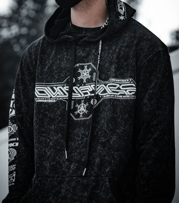 COEXIST V2 • [ACID] WASH • SVBDVN×RNA • Lightweight Premium Hoodie Hoodie 