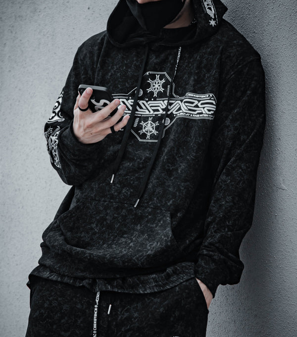 COEXIST V2 • [ACID] WASH • SVBDVN×RNA • Lightweight Premium Hoodie Hoodie 