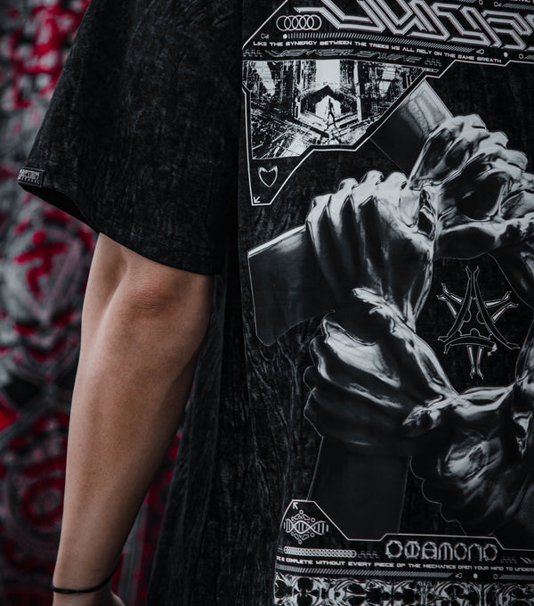 COEXIST V2 • STRIPED [ACID] WASH • SVBDVN x RNA • Premium T-Shirt T-Shirt 