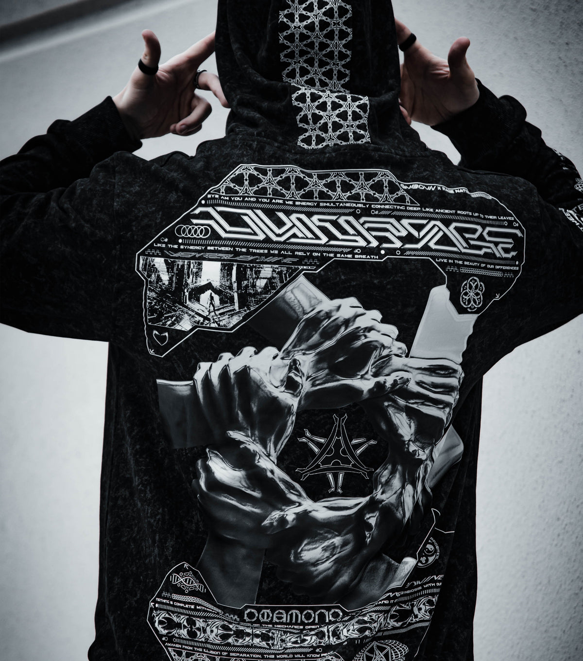 COEXIST V2 • [ACID] WASH • SVBDVN×RNA • Lightweight Premium Hoodie Hoodie 