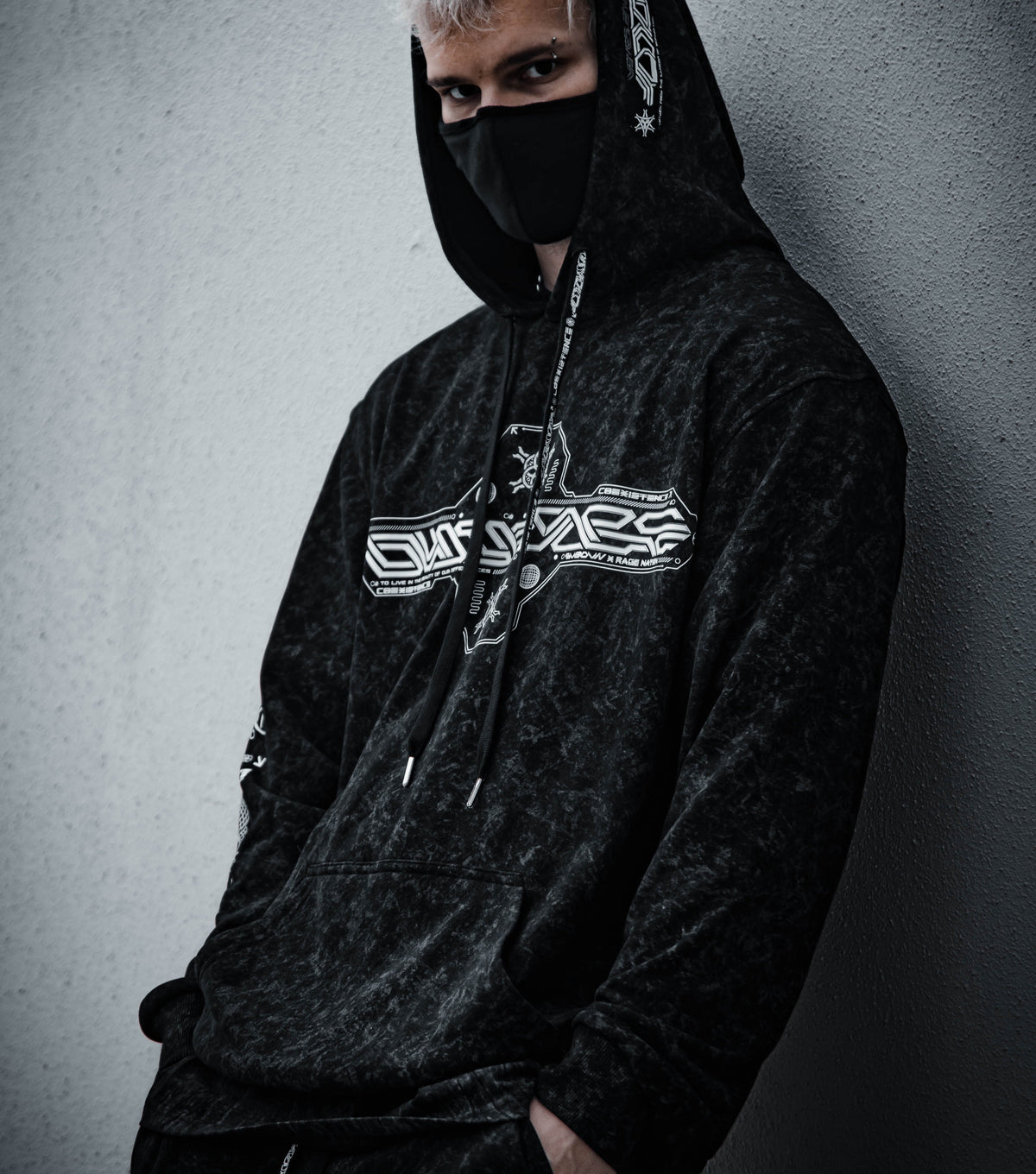 COEXIST V2 • [ACID] WASH • SVBDVN×RNA • Lightweight Premium Hoodie Hoodie 