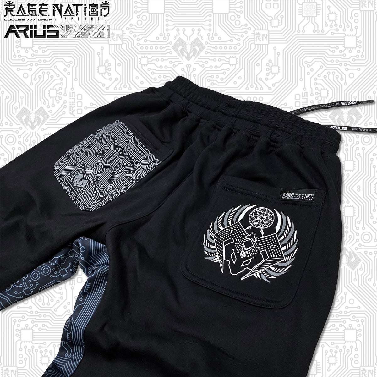 ARIUS COLLAB • MOTHA FATHA BASS • Hidden Pocket Unisex Joggers Joggers 