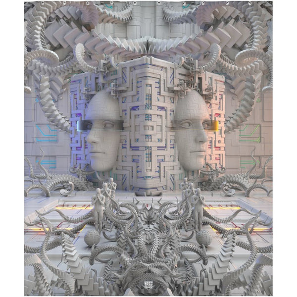 DEFENSE NODE SHOWER CURTAINS 70x83 inch 