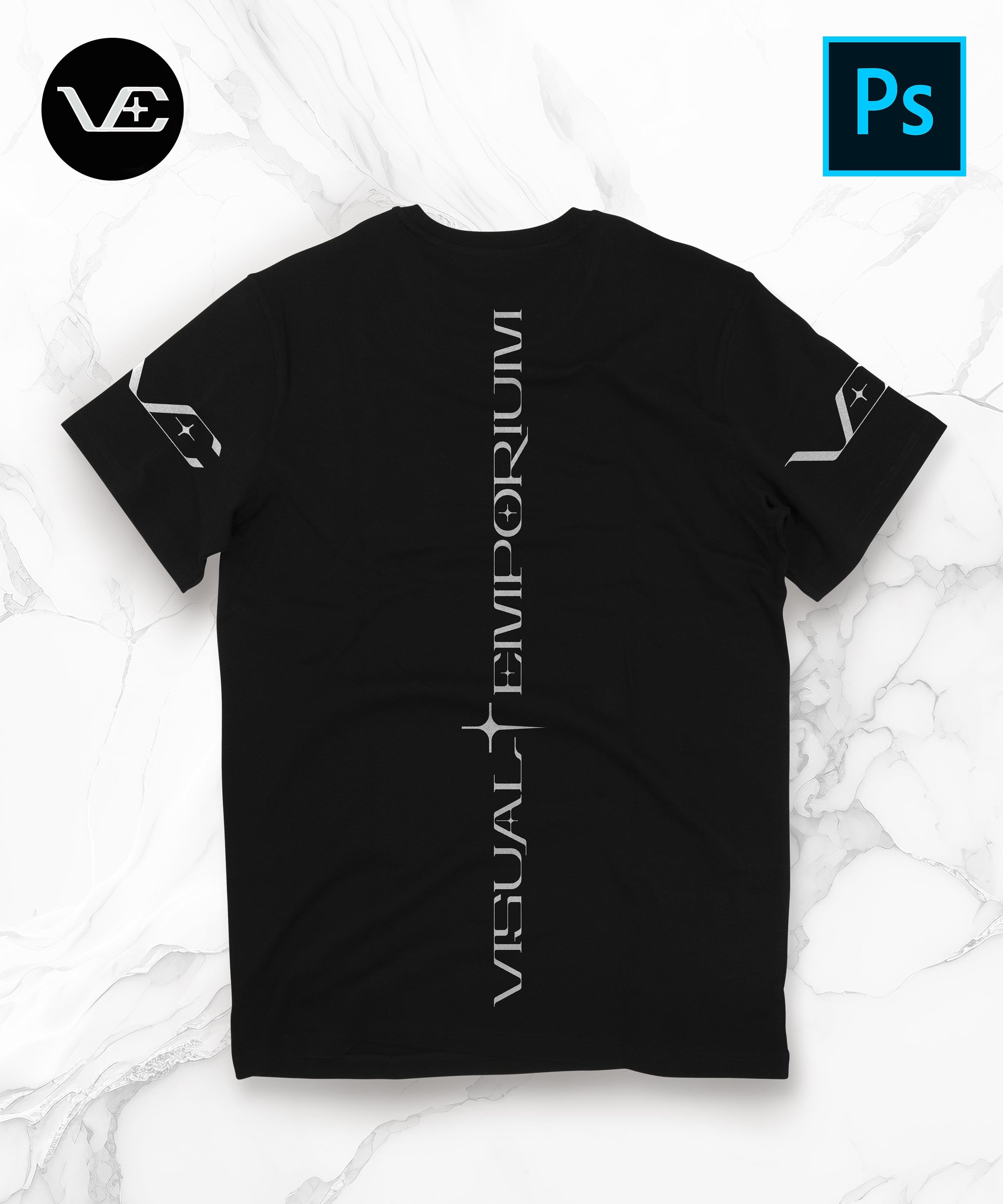 Visual Emporium - Flat T-Shirt - Premium Digital Mockup 