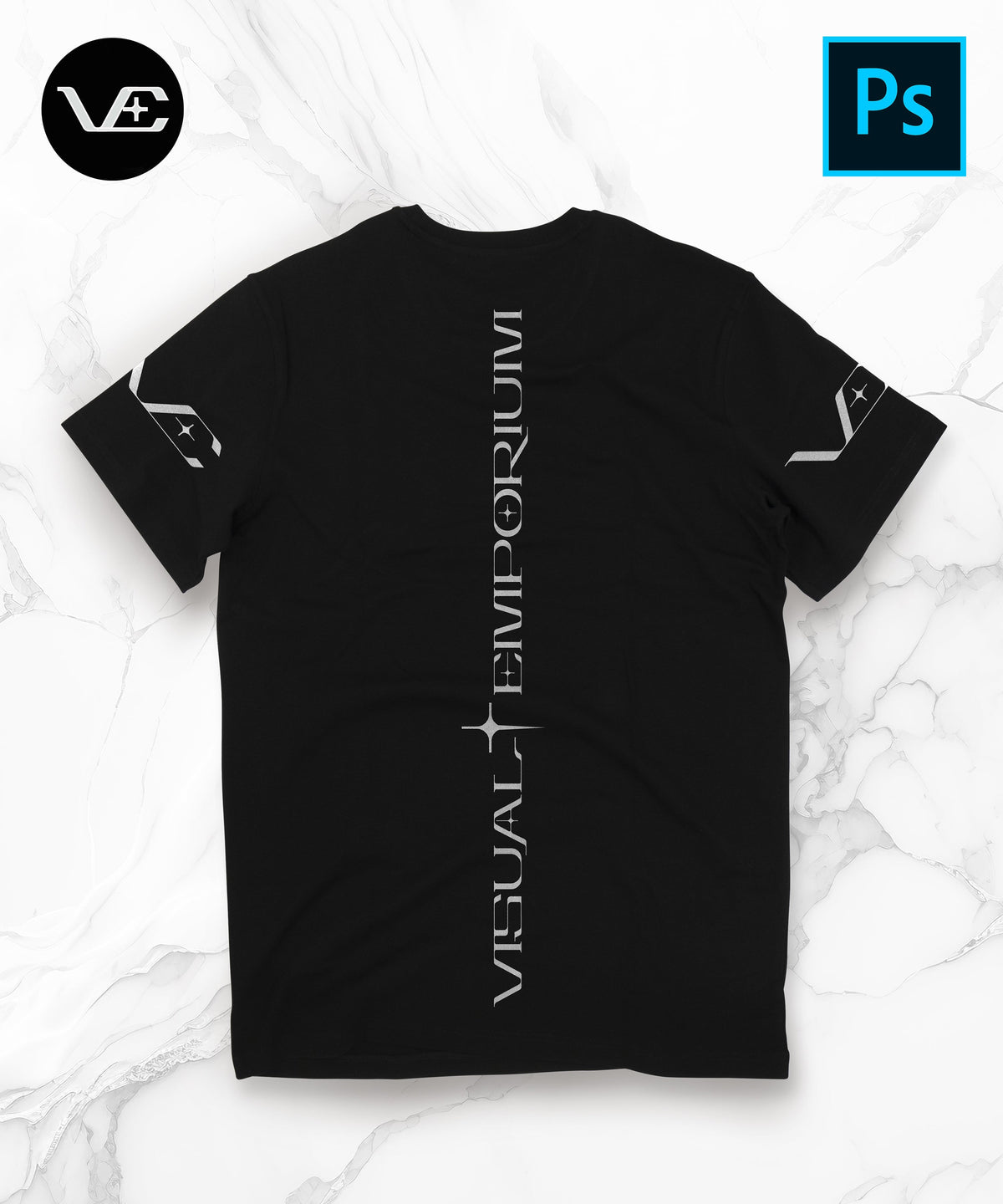 Visual Emporium - Flat T-Shirt - Premium Digital Mockup 