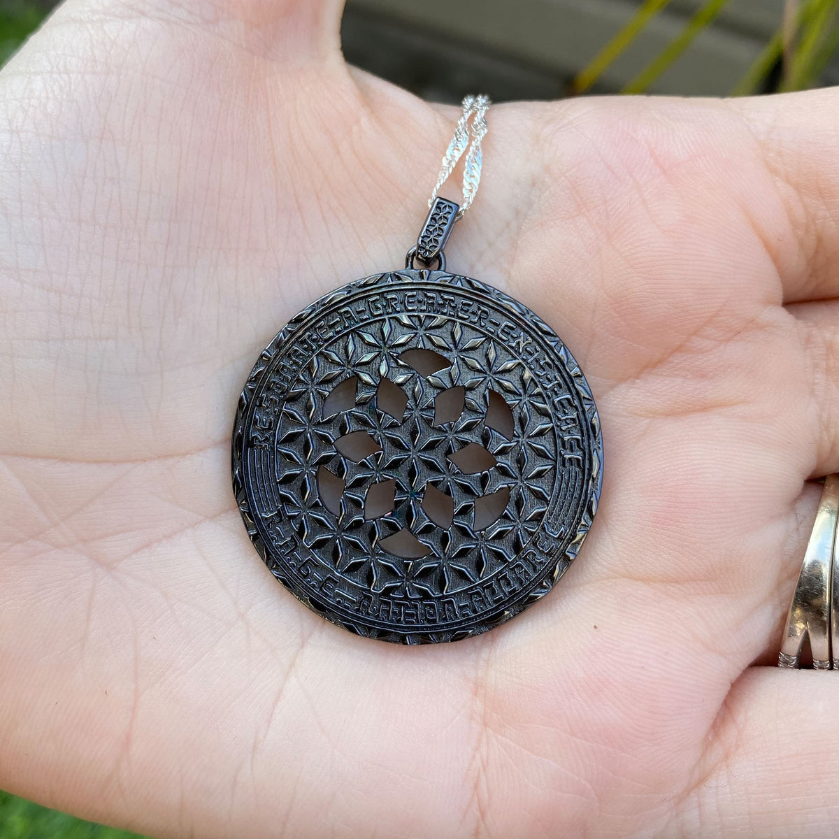 COMING SOON • BLACK GOLD PLATED • 925 Silver Geometric Amulet Jewelry 