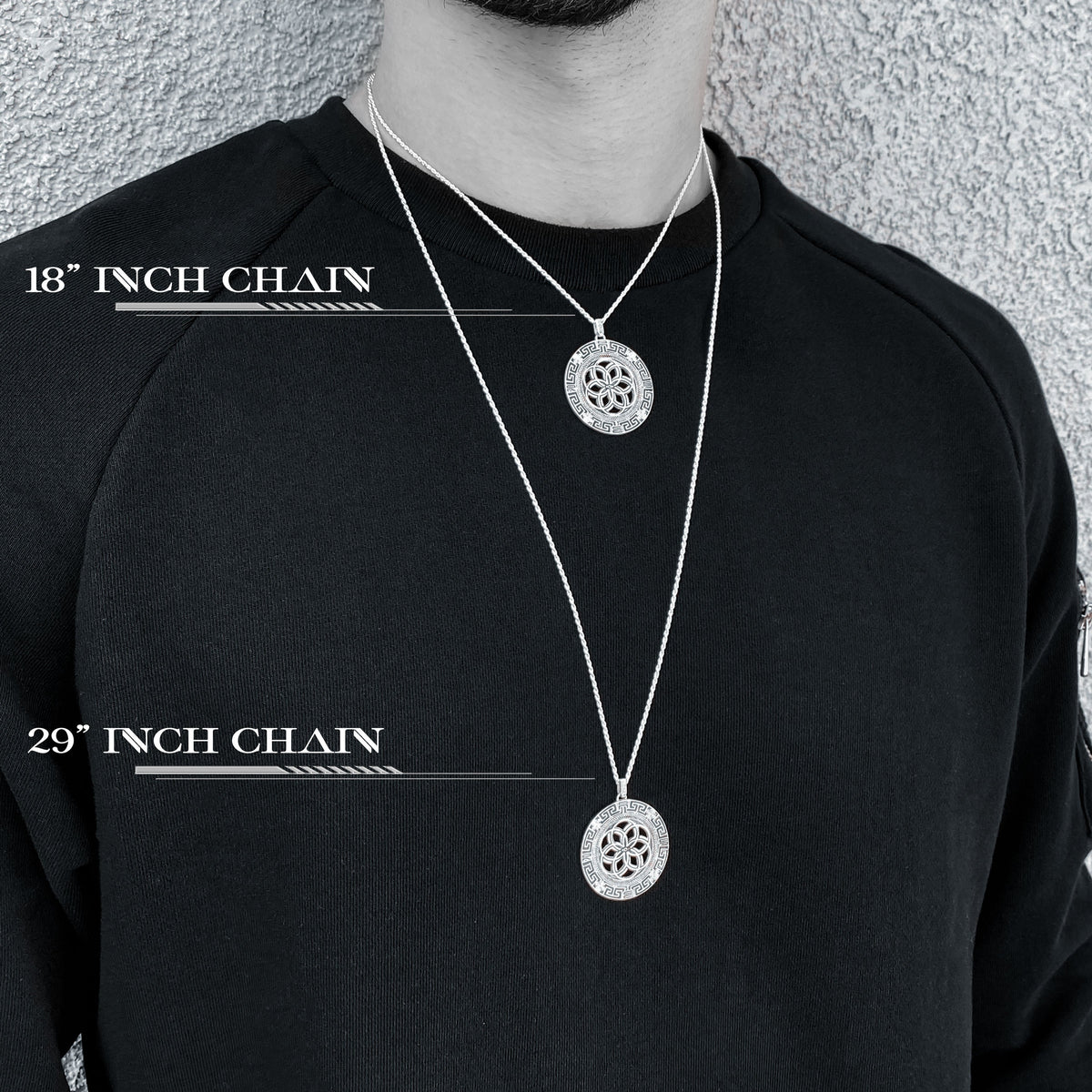 BLACK GOLD PLATED • 925 Silver Geometric Amulet Jewelry 