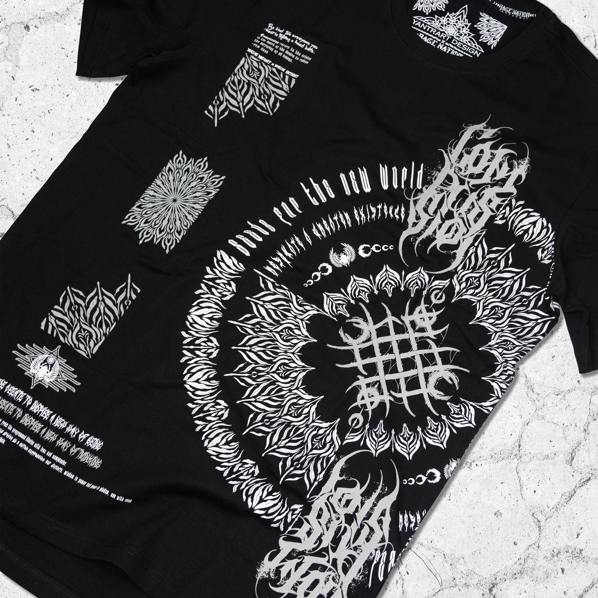 COMPASSION • YANTRART • Reflective Droptail T-shirt T-Shirt 