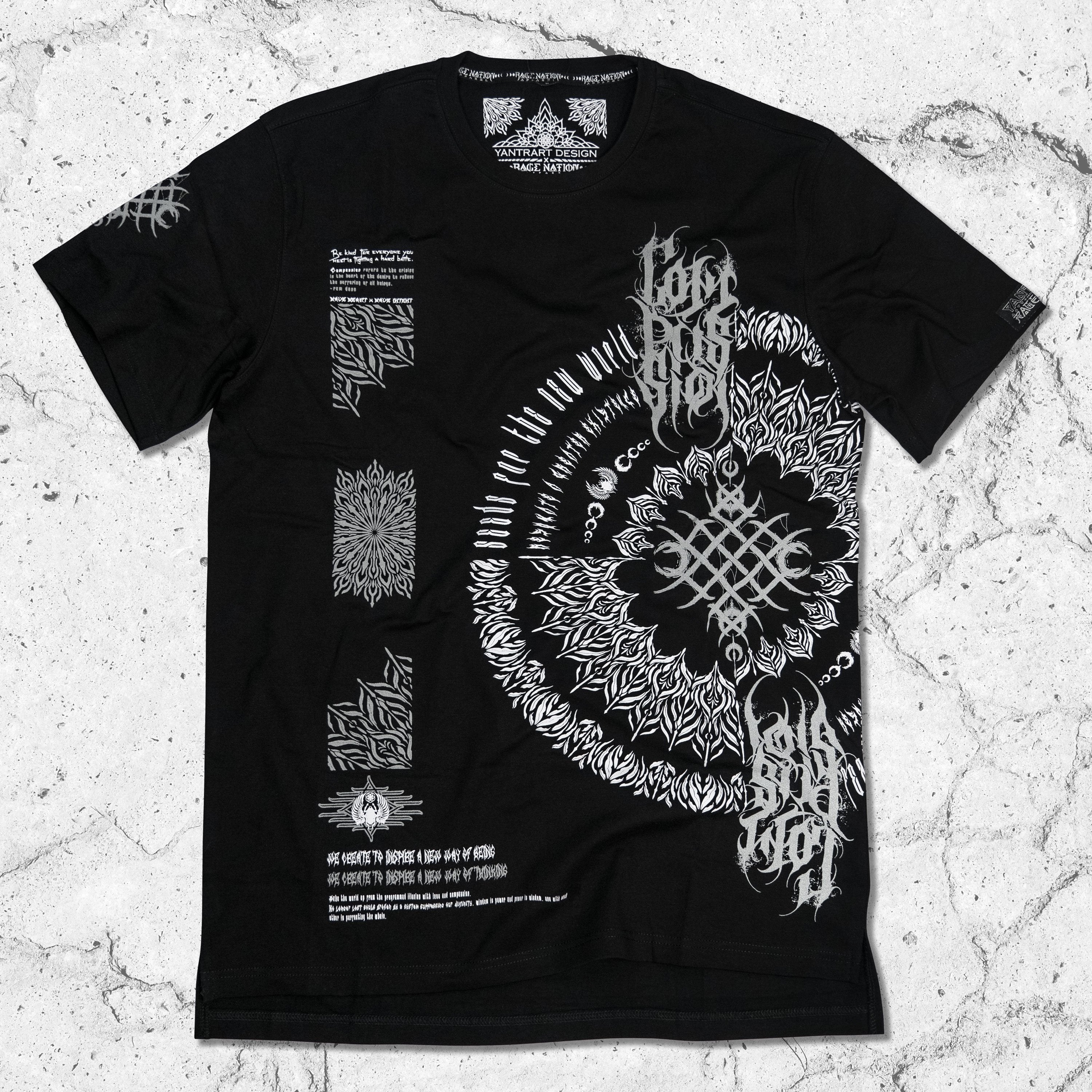 COMPASSION • YANTRART • Reflective Droptail T-shirt T-Shirt 