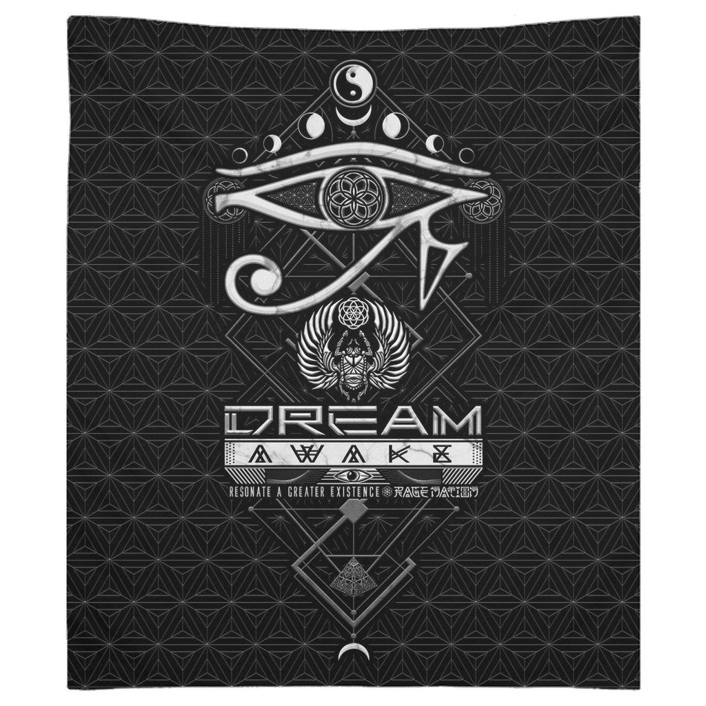 DREAM AWAKE • Sacred Geometry Wall Tapestry Tapestry 68x80 inch 