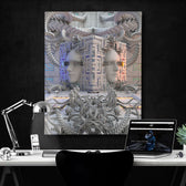DEFENSE NODE • GLASS CRANE • LE 222 Canvas Wrap Canvas 