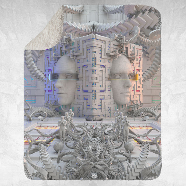 DEFENSE NODE • GLASS CRANE • Sherpa Blanket Blanket 