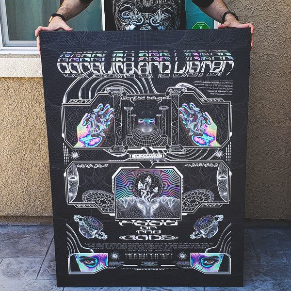 GOLDEN TEACHERS V1 • PSILOCYBIN Tribute • Limited Edition Vertical Canvas Canvas 