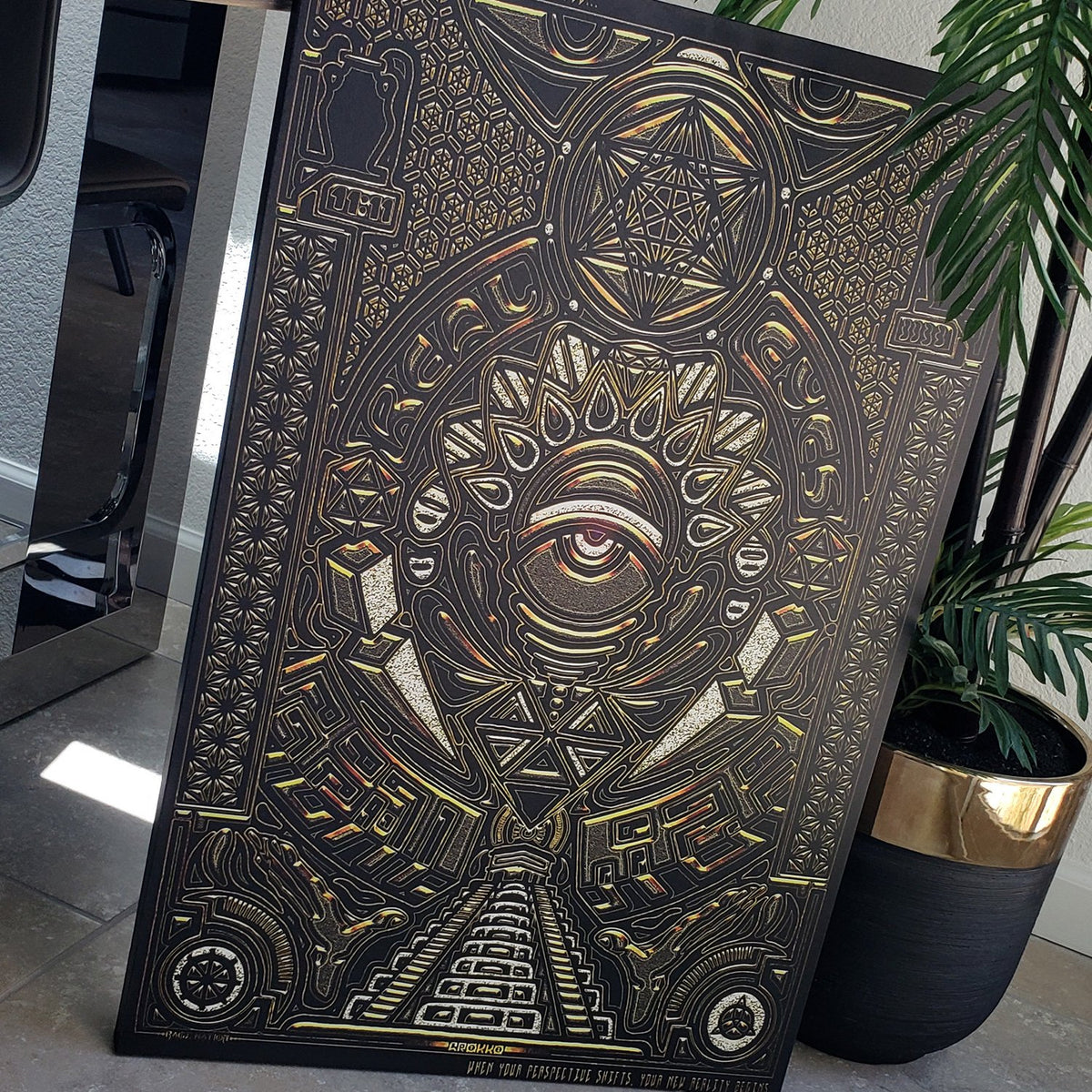REAL EYES V1 • GROKKO Vertical Canvas Wrap Canvas 