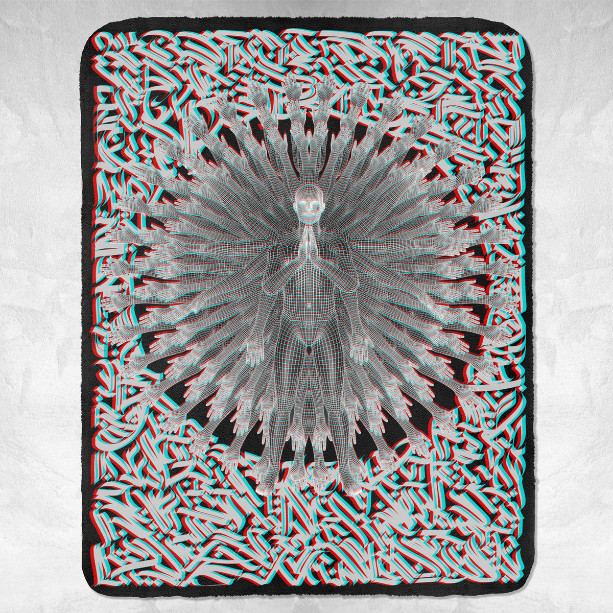 Primordial Guardian Fleece Sherpa Blankets 