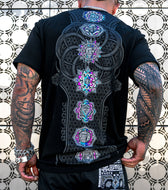 HARMONY HEALS • NEON GRADIENT • Luxury Fabric T-Shirt T-Shirt 