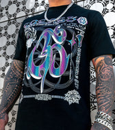 HARMONY HEALS • NEON GRADIENT • Luxury Fabric T-Shirt T-Shirt 