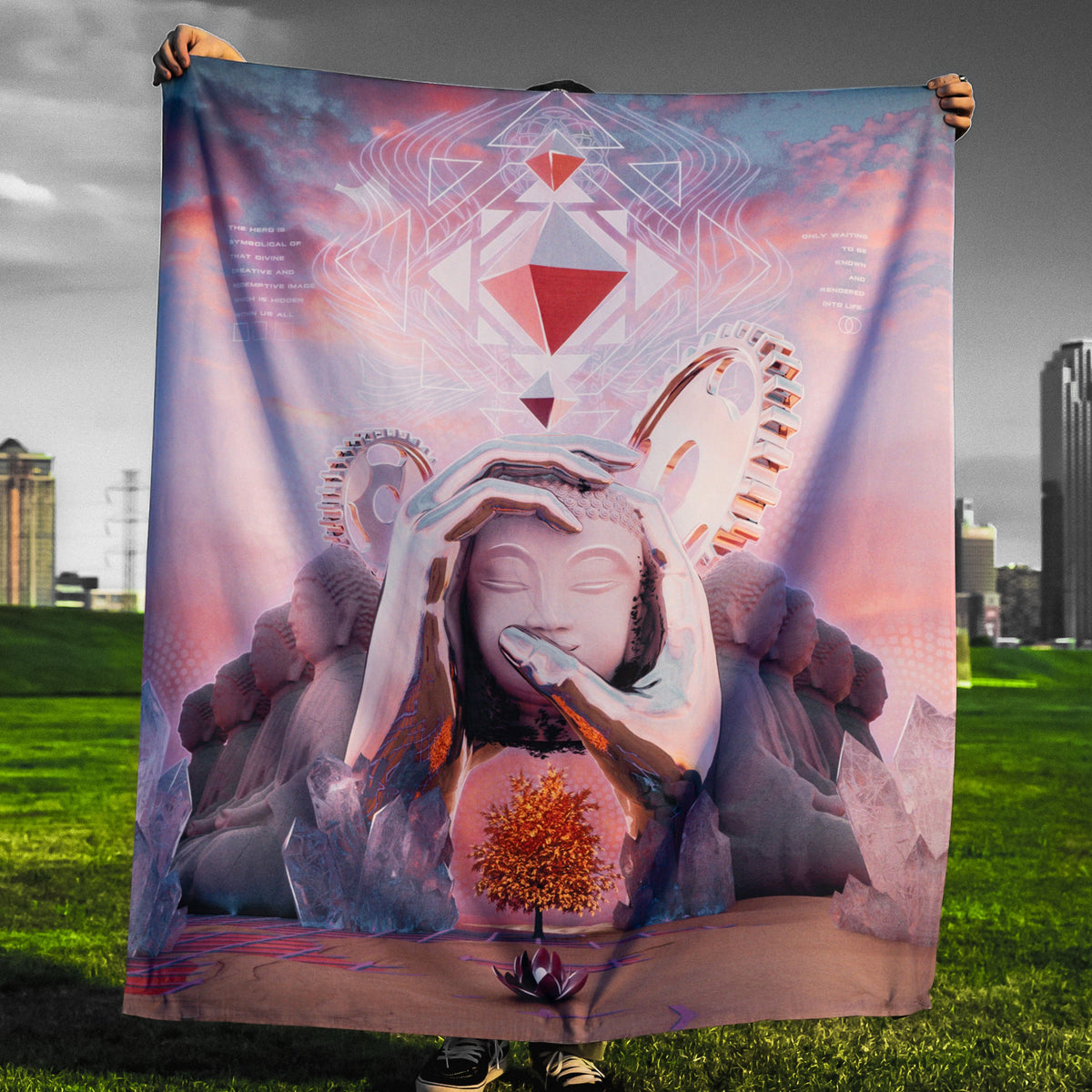 HERO'S JOURNEY • STOIC DIGITAL • Wall Tapestry Tapestry 