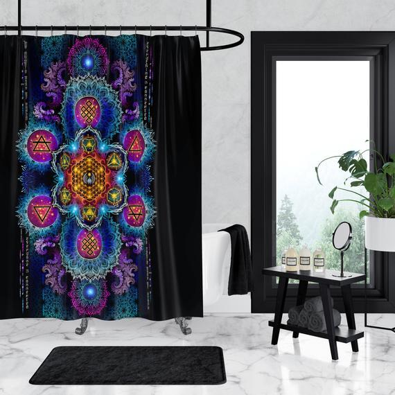 ETERNAL ALCHEMY V2 YANTRA ART • Shower Curtain Shower Curtain 