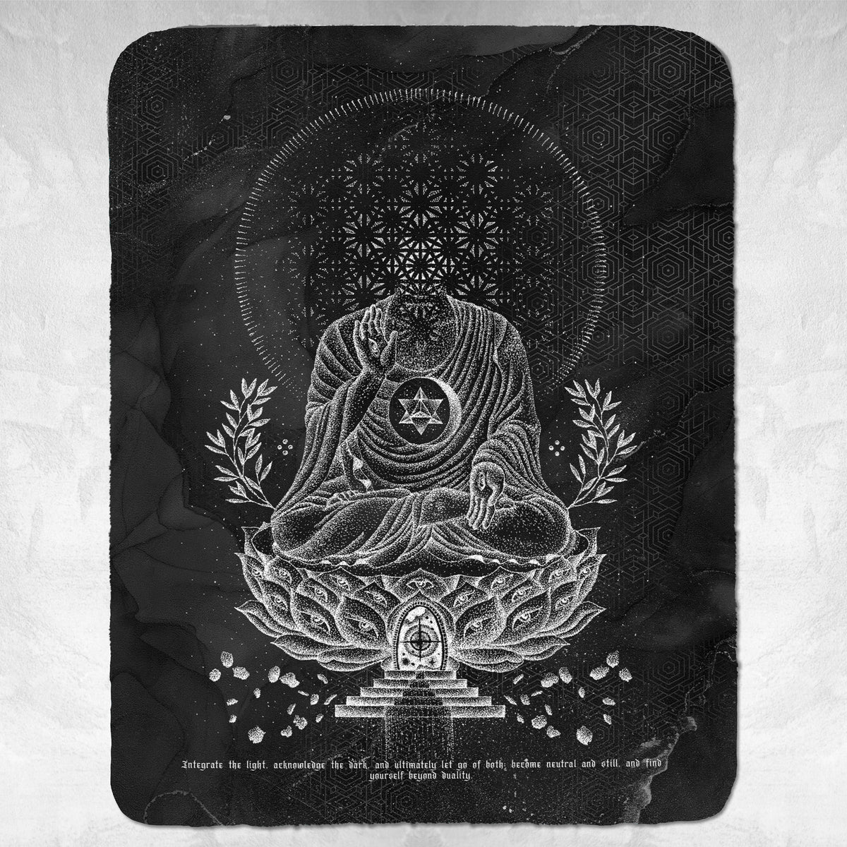 LOTUS THRONE V1 • GLENN THOMSON • Sherpa Blanket Blanket 