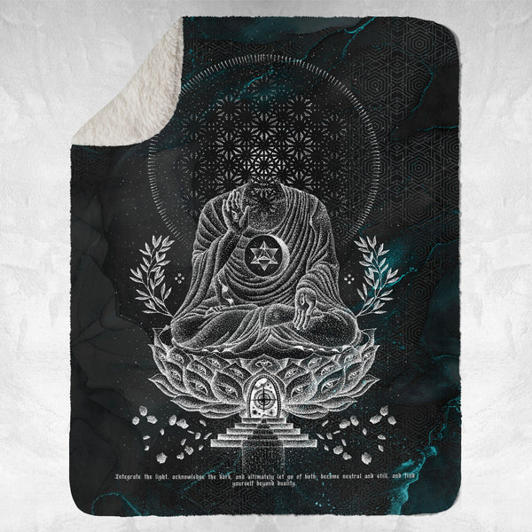 LOTUS THRONE V2 • GLENN THOMSON • Sherpa Blanket Blanket 