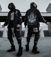 LOTUS THRONE • GLENN THOMSON COLLAB • Waterproof Zip-Up Windbreaker Windbreaker 