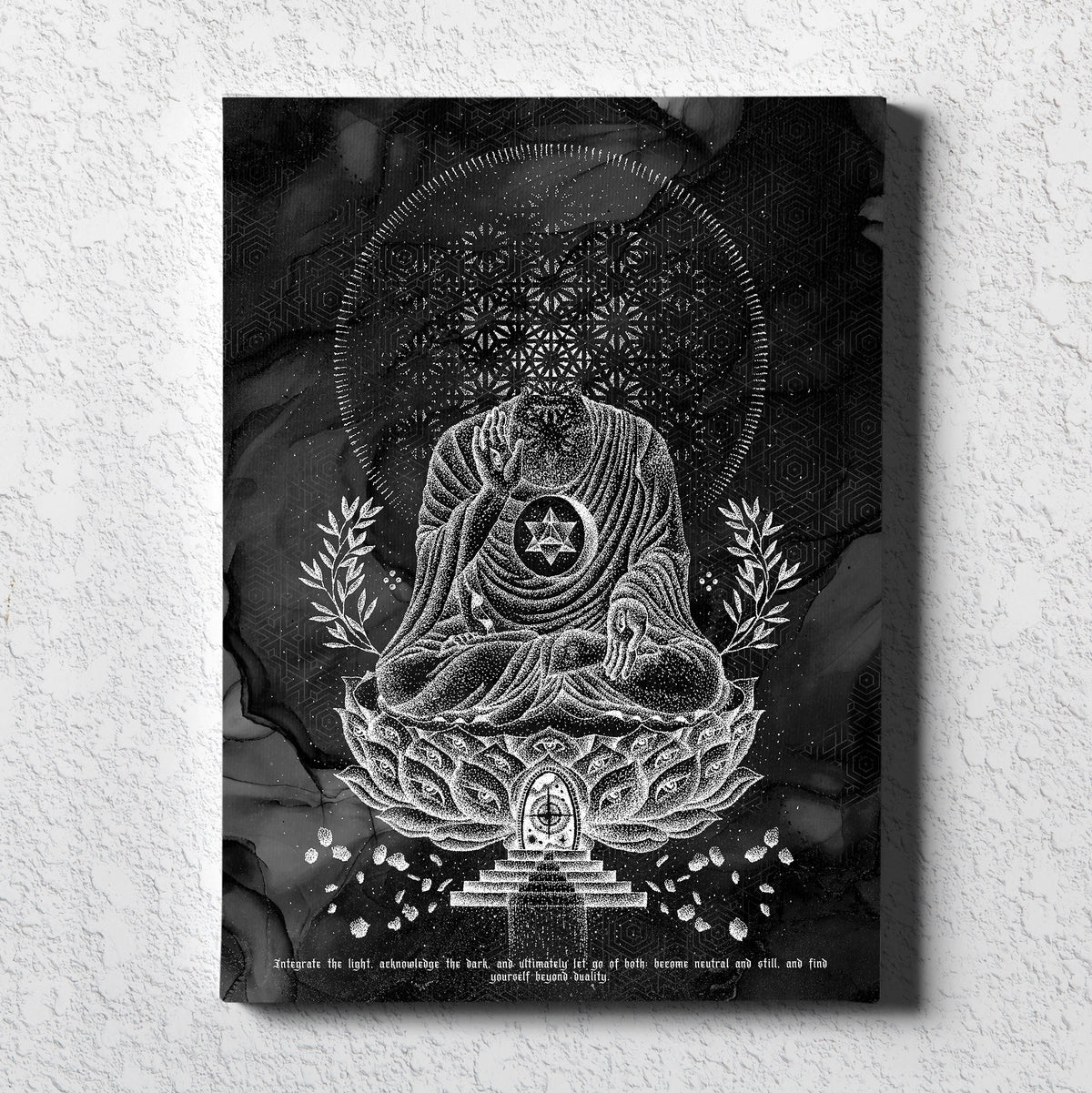 LOTUS THRONE V1 (sahasrāra सहस्रार) • GLENN THOMSON • Vertical Canvas Canvas 