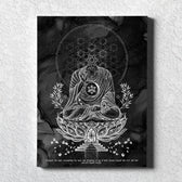 LOTUS THRONE V1 (sahasrāra सहस्रार) • GLENN THOMSON • Vertical Canvas Canvas 